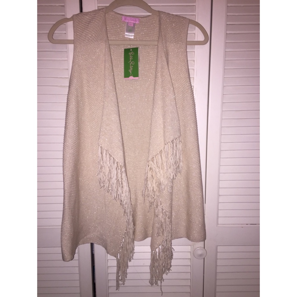 Gold Lilly Pulitzer knit vest